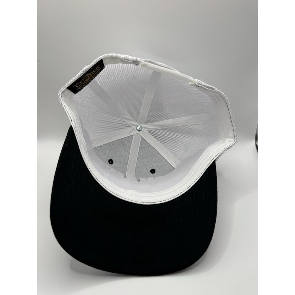 Winchester Patch On Yupoong Trucker Snapback Hat Black/White - Picture 4 of 4